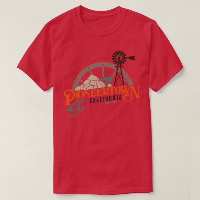 Pioneertown California T Shirt (Design framsida)
