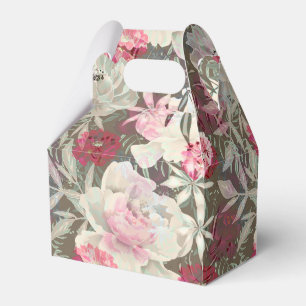 Pioner rosa ros blommor blomma trädgård bukett presentaskar