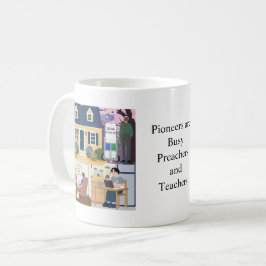 Pionjärer är sysselsatta predikanter och lärare -b kaffemugg