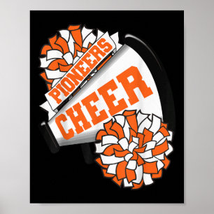 Pionjärer jublar tillbaka till skolans Cheerleadin Poster