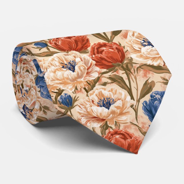 Piontryck Bröllopsgäst Boho Bröllop  Slips (Rullad)
