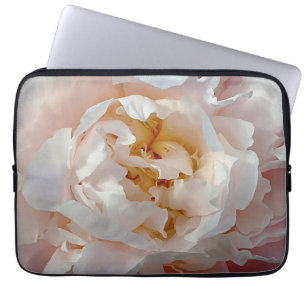 Pionvattenfärgdesign i delikat Pinks Laptop Sleeve
