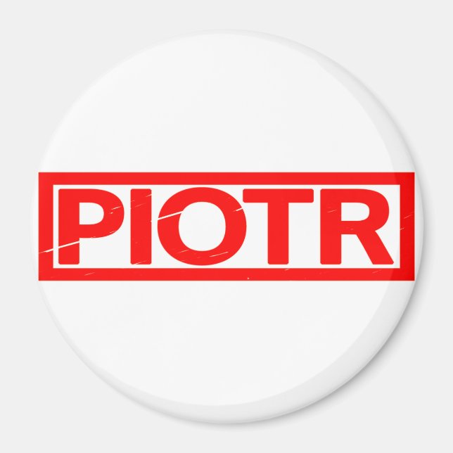 Piotr Frimärke Magnet (Framsidan)