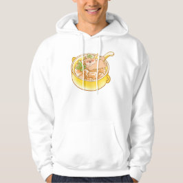 Piou Shiba-hunden i Kawaii-soppskål Hoodie