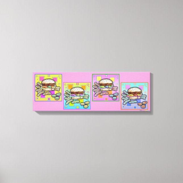 PIP Art HAMBURGER Gallery Wrapped Canvas (Framsida)
