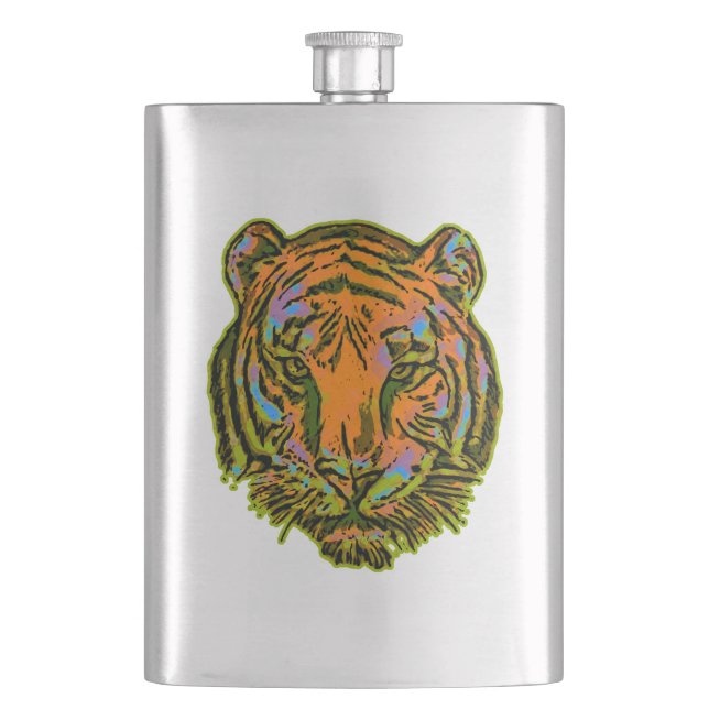 PIP Art TIGER HEAD + backgr. & idéer Fickplunta (Framsidan)