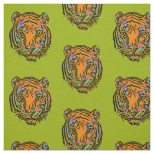 PIP Art TIGER HEAD + backgr. & idéer Tyg