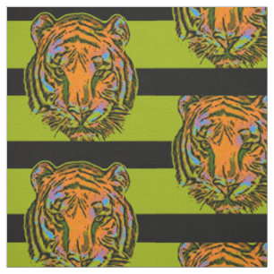PIP Art TIGER HEAD + backgr. & idéer Tyg