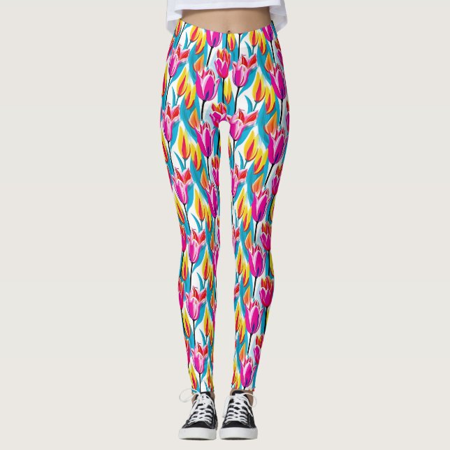 PIP Art Tulips Leggings (Framsida)