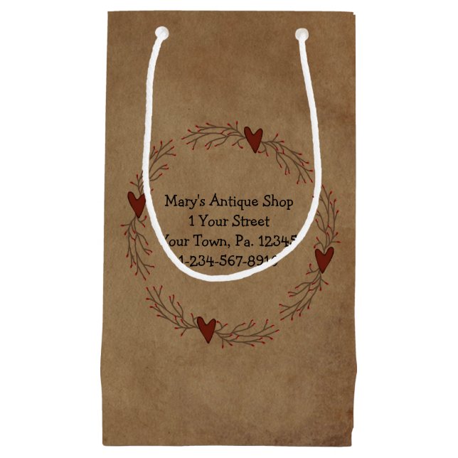 Pip Berry Heart Circle Gift Bag (Framsidan)