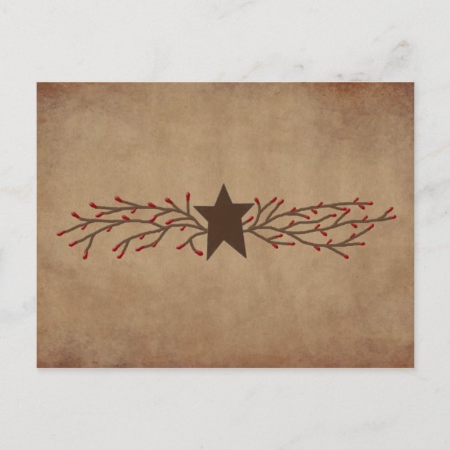 Pip Berry Star-receptkort Vykort (Framsida)