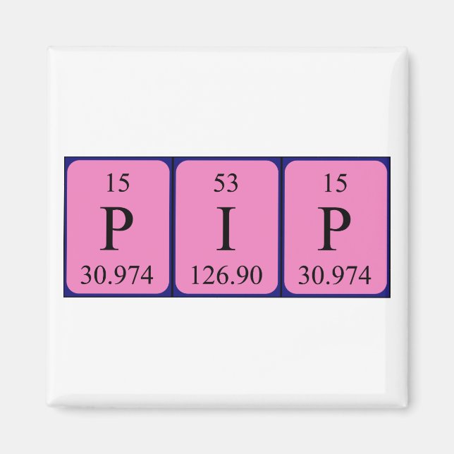 Pip Periodisk magnet bord namn (Framsidan)