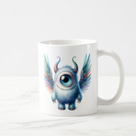Pip - Vitaktig enögd Monster Mugg