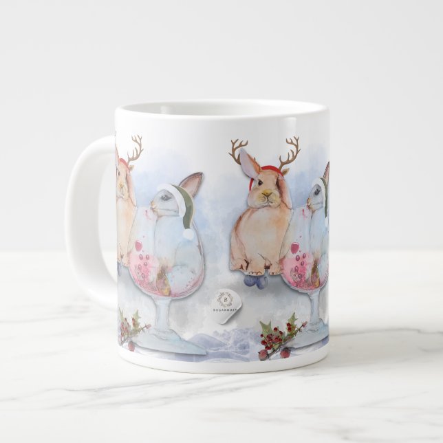 "Pipa & Marlow Series" Boganhues print Jumbo Mugg (Framsida vänster)