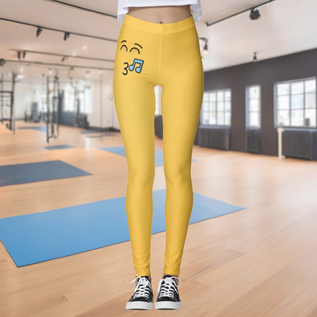 Pipande ansikte med leende ögon leggings (Skapare uppladdad)