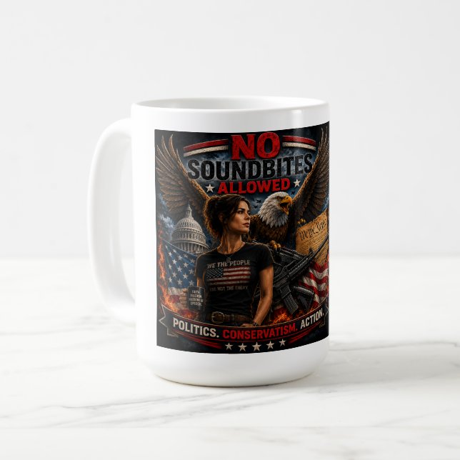 Pipande het Amerika! Kaffemugg (Framsida vänster)