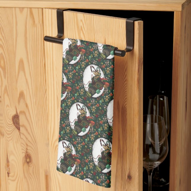 Piparkaksgubbe: Tall Kökshandduk (Thirds Fold)