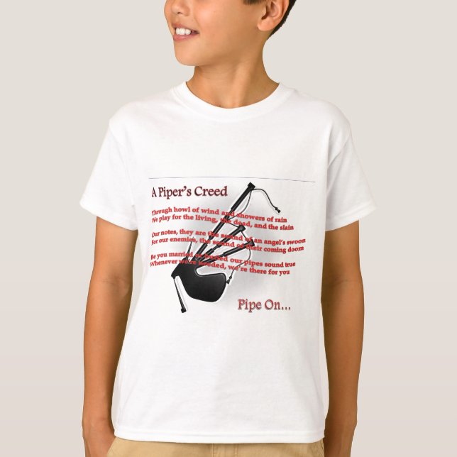 Pipblåsare bekännelse tee shirt (Framsida)