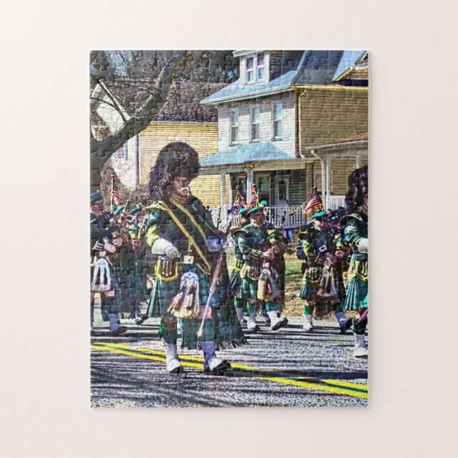 Pipe Band: Drum Major Pussel (Vertikal)