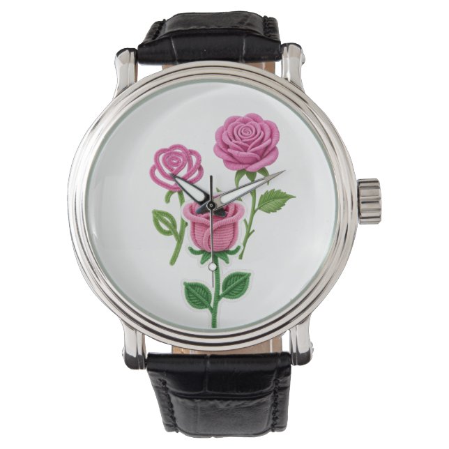 Pipe Cleaner Flower Armbandsur (Framsida)