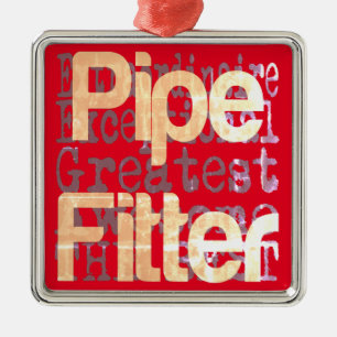 Pipe Fitter Extraordinaire Julgransprydnad Metall