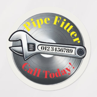 Pipe Fitter Sticker - Affärsannonsering