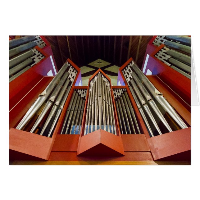 Pipe-organ, ChristChurch Hälsningskort (Framsidan Horizontal)