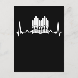 Pipe Organ Heartslag Church Music Organist Vykort