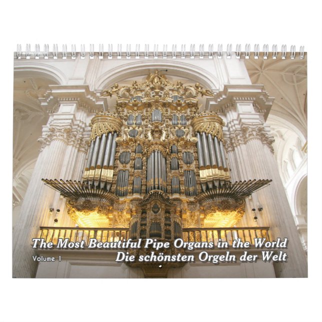 Pipe Organ Wall Calendar - A Music Calendar Kalender (Omslag)