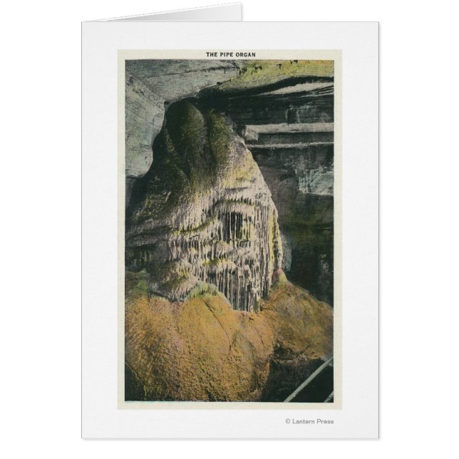 Pipe-organns utseende hälsningskort (Framsidan)