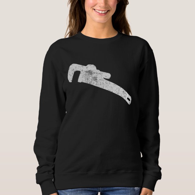 Pipe Wrench Pipe Fitter Plumber VS T Shirt (Framsida)