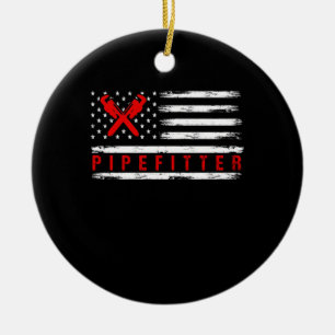 Pipefitter Gifts Funny Plumber Julgransprydnad Keramik