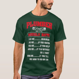 Pipefitter Pipefitter-rörsystem per timme T Shirt