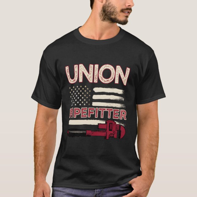 Pipefitter Plumber Plumber PU Pipefitter T Shirt (Framsida)