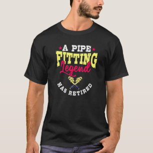 Pipefitter presenterar plumber Retrött Pipe Passin T Shirt