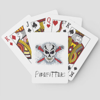 Pipefitter Skull Design Spelkort