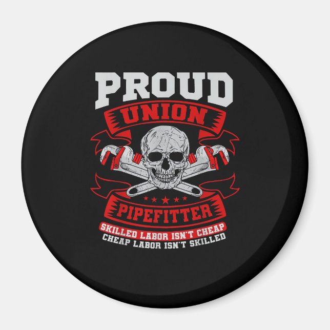 Pipefitter Steamfitter Plumber - Skillnad i arbets Magnet (Framsidan)