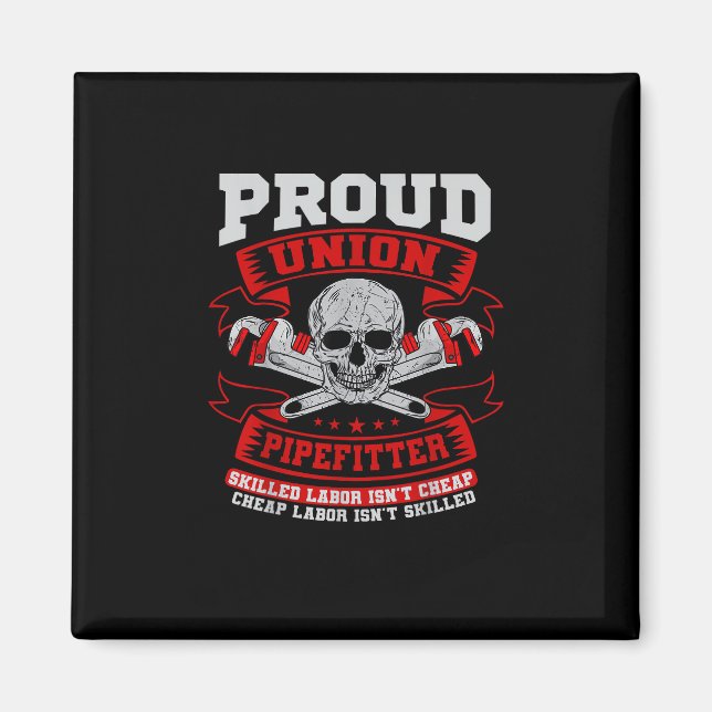 Pipefitter Steamfitter Plumber - Skillnad i arbets Magnet (Framsidan)