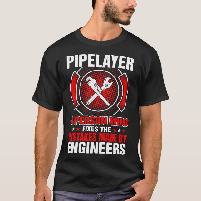 Pipelagerfel åtgärdas efter Ingenjör T Shirt (Framsida)