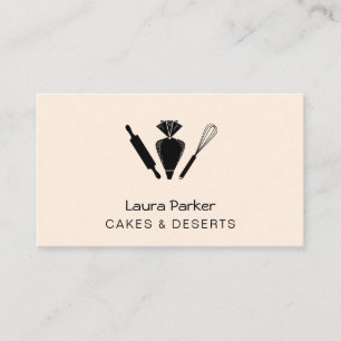 Pipelagsdisken Baking Cuptårta Pastry Chef Visitkort