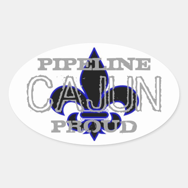 Pipeline Cajun Ovalt Klistermärke (Framsida)