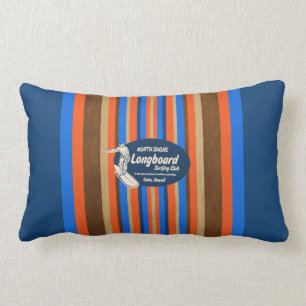 Pipeline Hawaii Surfboard Reversible Lumbar Pillow Lumbarkudde