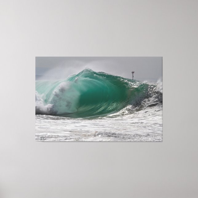 Pipeline WEDGE, Newport Beach 🌊 Canvastryck (Framsida)