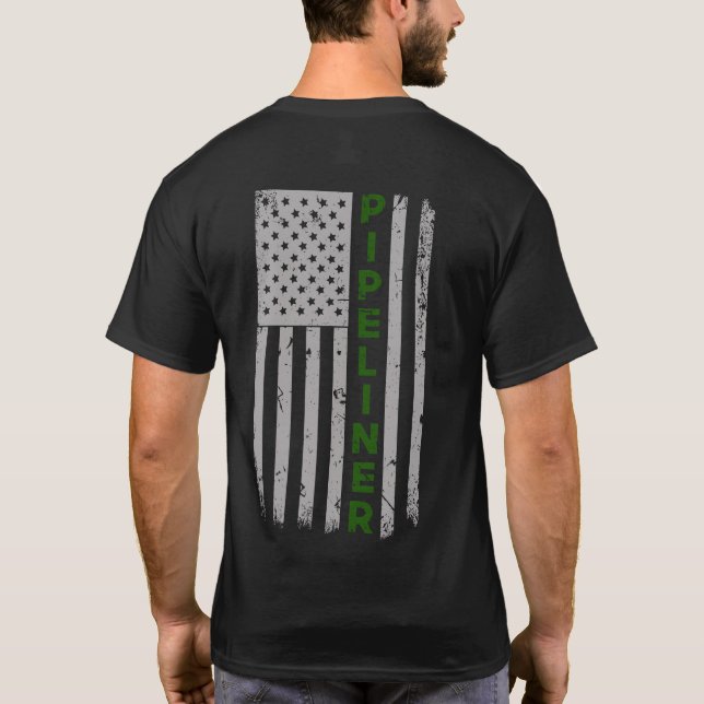 Pipeliner U.S. flaggapride Tee (Baksida)