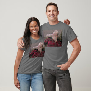 Pipepalmoxelpunkt för bildelement t shirt