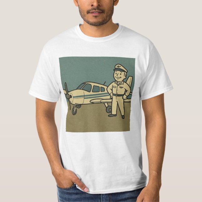piper archer faller ut i stil t shirt (Framsida)