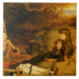 Piper (av John Everett Millais) Kakelplatta