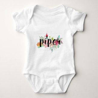 Piper Blommigt Personlig Tee Shirt
