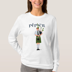 PIPER Grön Karo Tröja
