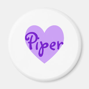 Piper i Lila Magnet